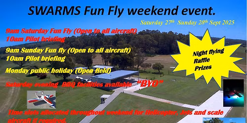 SWARMS September Fun Fly Weekend