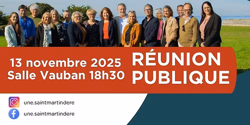 R\u00e9union publique de la liste UNE