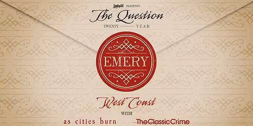 Emery, with As Cities Burn, The Classic Crime