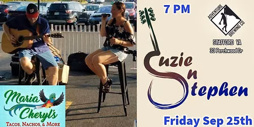 Suzie n Stephen playing at Adventure Brewing Company 