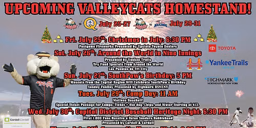 Quebec Capitales at Tri-City ValleyCats at Joseph L. Bruno Stadium