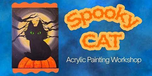 Spooky Cat Acrylic Painting Workshop