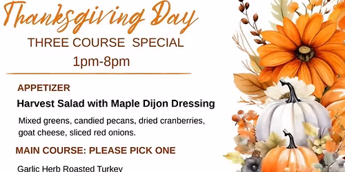 Thanksgiving Day Dinner Special