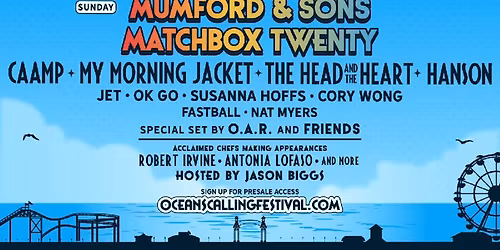 Oceans Calling Festival: Twenty One Pilots  Gwen Stefani  Goo Goo Dolls & Third Eye Blind - Saturday