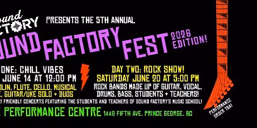SOUND FACTORY FEST - DAY TWO: ROCK SHOW!!