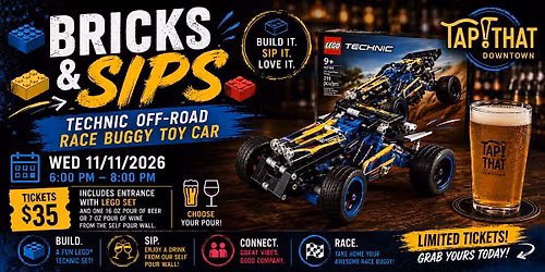 Bricks & Sips Technic Off-Road Race Buggy Toy Car