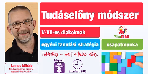 Tud\u00e1sel\u0151ny m\u00f3dszer \u2013 5\u201312. oszt\u00e1lyos di\u00e1koknak