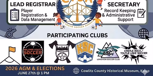 Cowlitz Youth Soccer Association Annual General Meeting