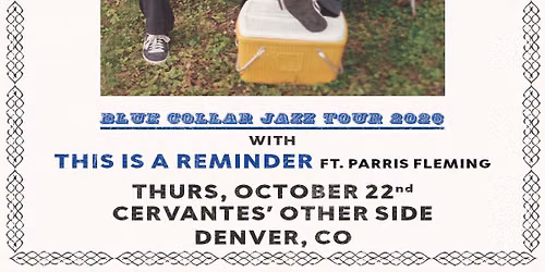 Fonville Fribush Organ Trio w\/ THIS IS A REMINDER feat Parris Fleming