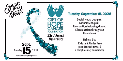 Gift of Hope Cancer Foundation Annual Fundraiser 2026