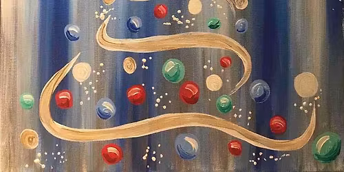 Sparkling Tree Paint and Sip Event