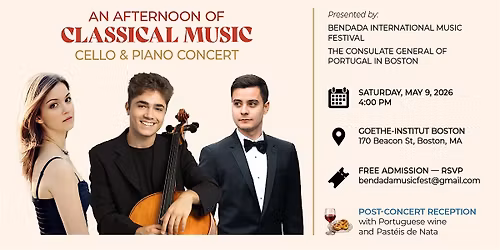 An Afternoon of Classical Music: Cello & Piano Concert
