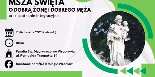 Msza \u015bw o dobr\u0105 \u017con\u0119 i dobrego m\u0119\u017ca oraz spotkanie integracyjne (listopad 2025)