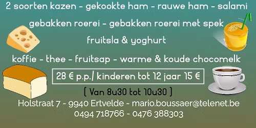 Paasmaandag Luxe ontbijt met bubbels maandag 6 april 2026