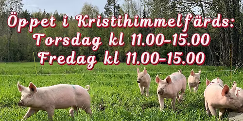 \u00d6ppet i Kristihimmelf\u00e4rdsveckan!