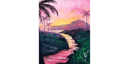 Tropical Sunset Wanderings - Paint and Sip in Denver | Classpop!\u2122