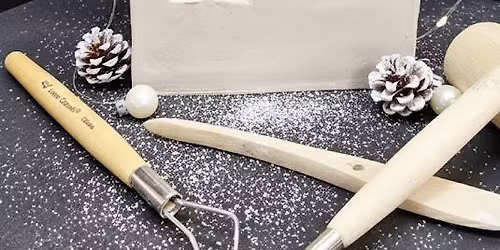 Adult Clay Class "Christmas House Votive" 