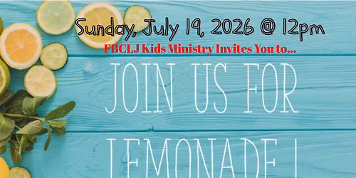 \ud83c\udf4b FBC Kids Lemonade Stand for Isaiah 117 House \ud83c\udf4b