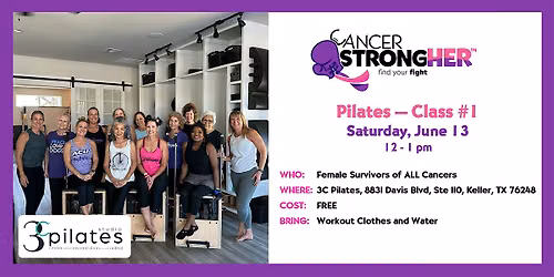 Cancer StrongHER Pilates Class #1 \u2014 June 13, 2026