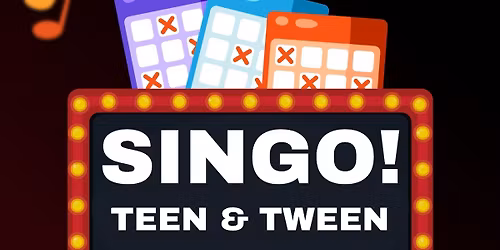 SINGO TEEN & TWEEN MUSIC BINGO