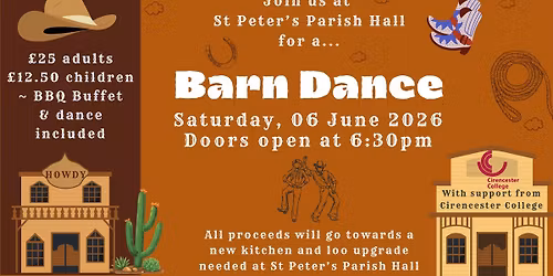 Barn Dance & BBQ at St Peter\u2019s in Cirencester