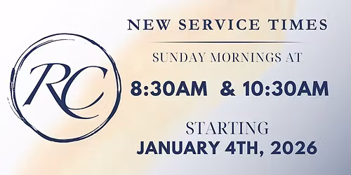 New Service Times Coming Soon!