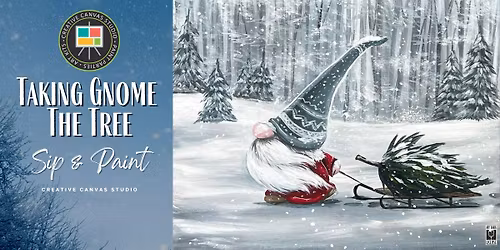 Taking Gnome the Tree -  Paint Party