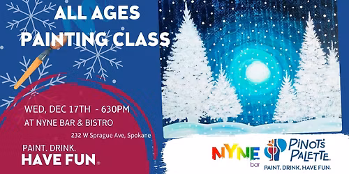Paint & Sip Class - All Ages at nYne Bar and Bistro!