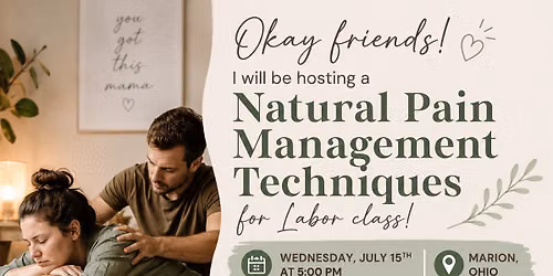 Natural pain Management for Labor 