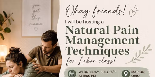 Natural pain Management for Labor 