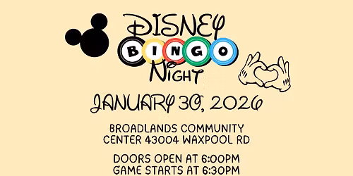 Disney Bingo Night