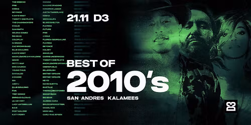 Best Of 2010's I 21.11 I D3