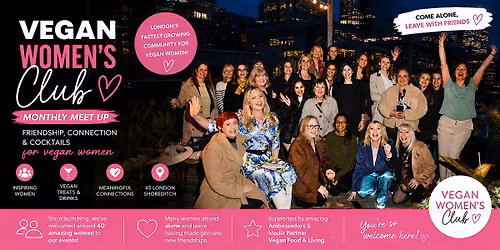 Vegan Women\u2019s Club Rooftop Meet Up at 45 London