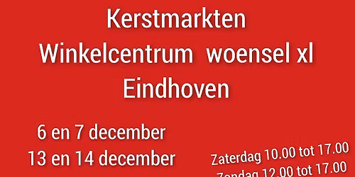 kerstmarkt winkelcentrum woensel xl eindhoven