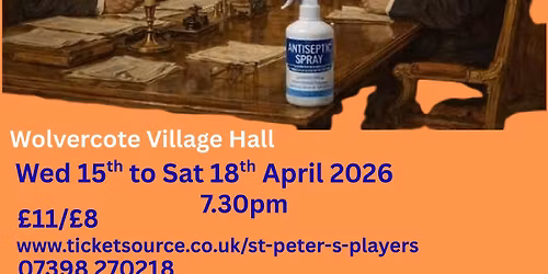 St Peter's Players present Absurdities - a double bill of absurd comedy