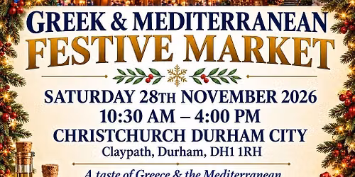 ππ¬π· Greek and Mediterranean Festive Market π¨π΅π