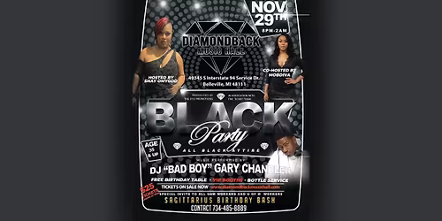All-Black Attire Party at Diamondback Music Hall!