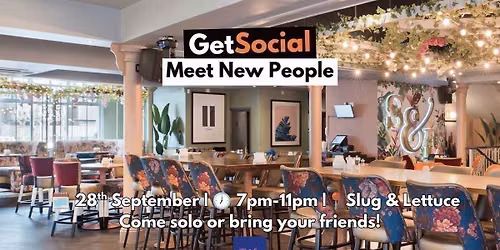 GetSocial Drinks | Meet New People & Make Friends (20s\u201340s) \ud83c\udf79