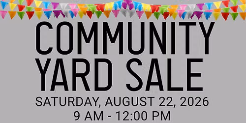 Community yard sale