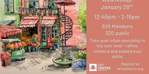 Intermediate Urban Sketching w\/ Sina Sung