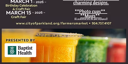 Parkland farmers markets T shirt bar stand 