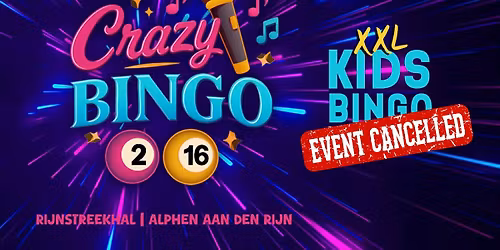 Crazy Bingo XXL KIDS BINGO 6 t\/m 12+