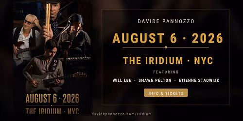 Davide Pannozzo with Will Lee, Shawn Pelton, and Etienne Stadwijk