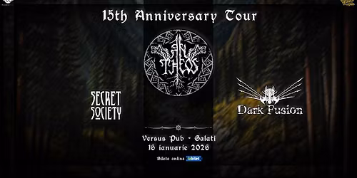 AN THEOS - Secret Society - Dark Fusion \u29bf 15th Anniv. Tour \u29bf Versus Pub, Galati \u29bf 16.01.2026