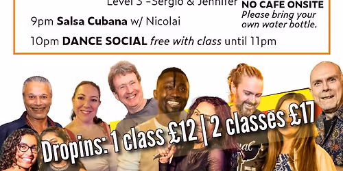 Salsa & Bachata Weekly Classes: Courses& Dropin Lessons
