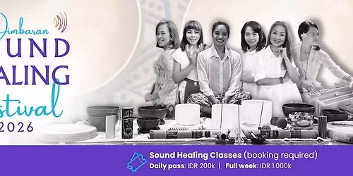 Sound healing Festival at The Yoga Rescue - Jimbaran, Bali - May 4 to 9, 2026