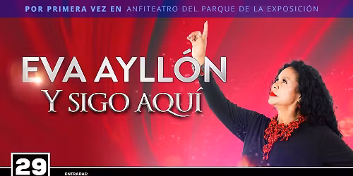 Eva Ayll\u00f3n en el Anfiteatro del Parque de la Exposici\u00f3n