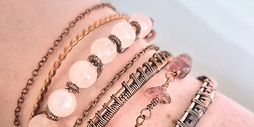 Wire Wrapped Bracelet: Beading & Weaving