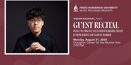 Guest Artist Recital: Takeshi Nagayasu, piano