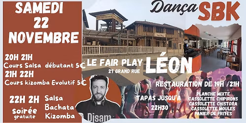 Dança SBK : soirée et stage salsa  kizomba LEON